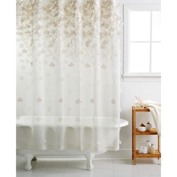 Martha Stewart Collection Falling 72" x 72" Petals Shower Curtain ...